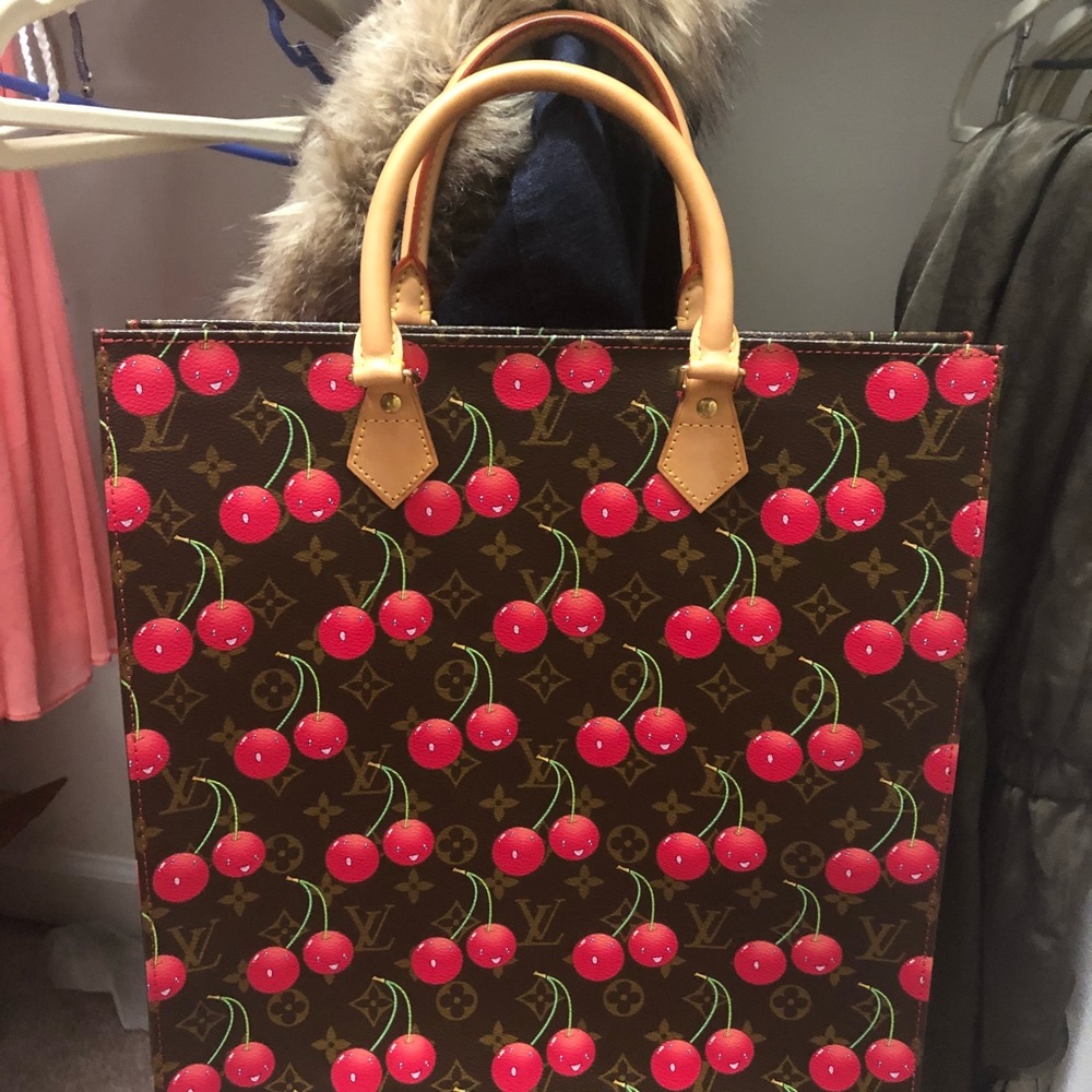 Louis Vuitton Cerises Cherry Sac Plat Tote Bag